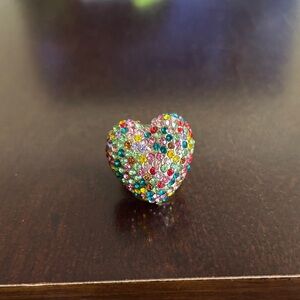 Multicolor Heart-Shaped ring